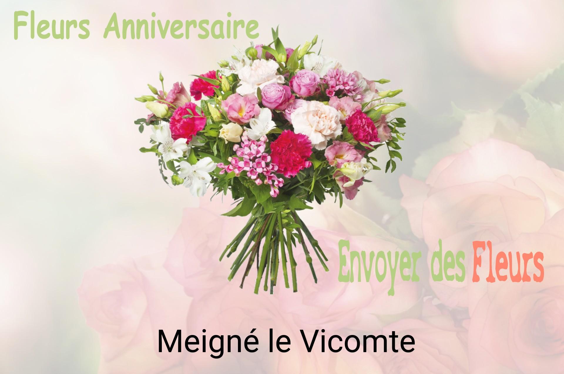 Bouquet de fleurs d’anniversaire livré à Meigné-le-Vicomte